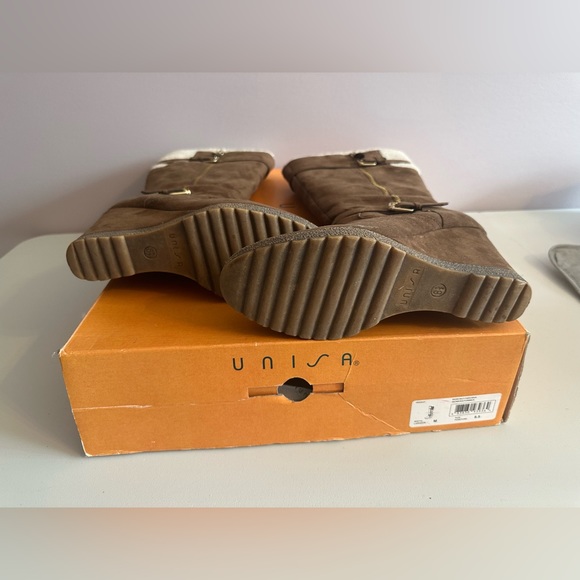 Unisa Knee High Wedge Boots - 8.5 - Picture 12 of 13